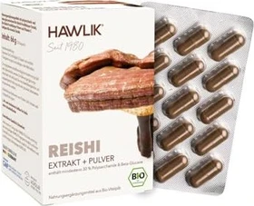 Hawlik Reishi Extrakt + Pulver Kapseln, 120 Stück