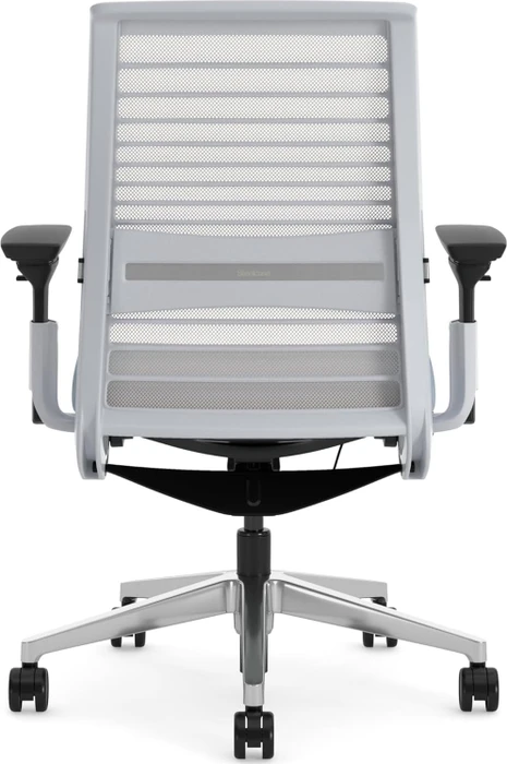 Steelcase Think Bürostuhl mit Armlehnen, grau/blau