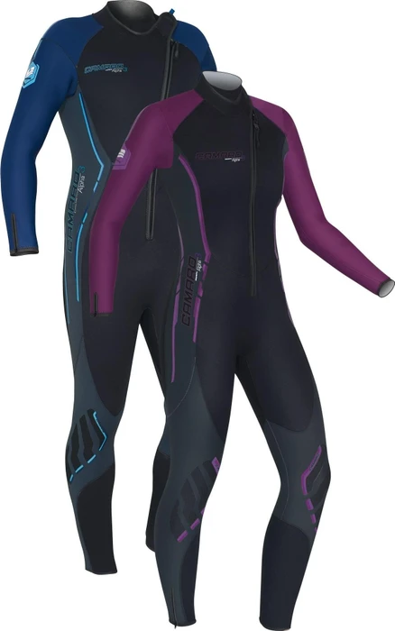 Camaro Alpha Halbtrockentauchanzug 3/3/3mm blau/schwarz (Herren)