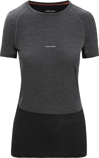 Icebreaker 125 ZoneKnit Merino Funktionsshirt kurzarm jet heather/black (Damen)