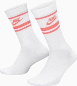 Nike Dri-FIT Everyday Essential Socken white/hot punch, 3 Paare