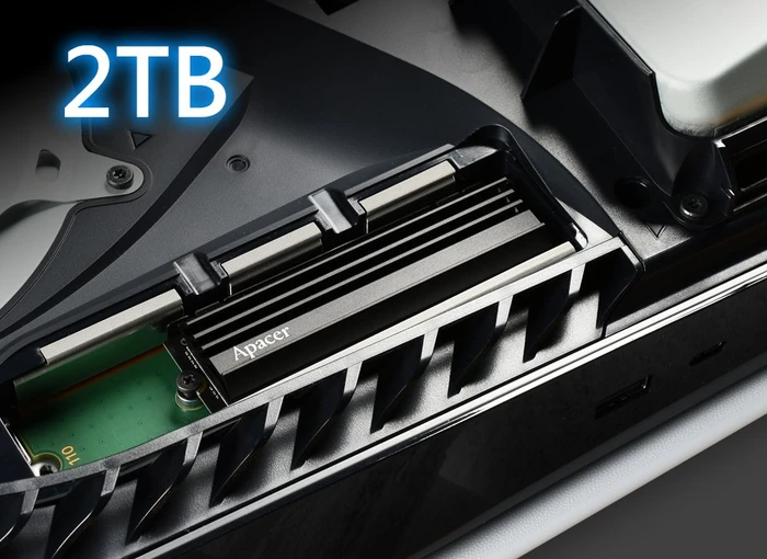 Apacer AS2280Q4U 2TB, M.2 2280 / M-Key / PCIe 4.0 x4, Kühlkörper
