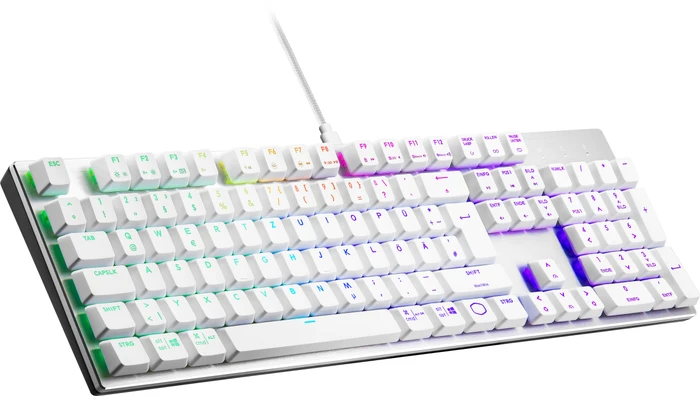 Cooler Master SK652, weiß, LEDs RGB, TTC LOW PROFILE RGB RED, USB, DE