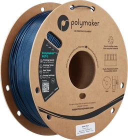 Polymaker PolyLite PETG, Dark Blue, Spule, 1.75mm, 1.00kg