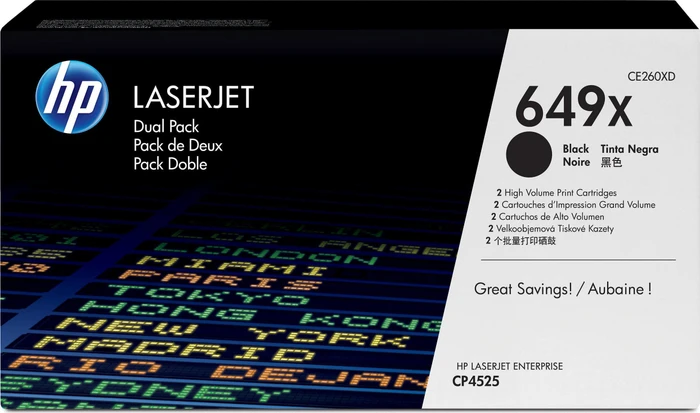 HP Toner 649X schwarz, 2er-Pack