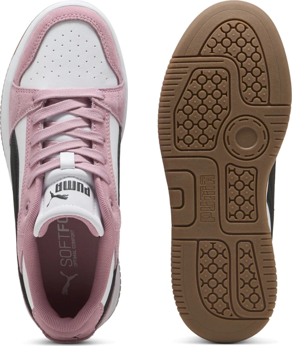 Puma Rebound Femme Low puma white/puma black/poised pink (Damen)