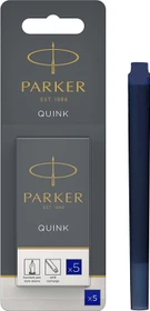 Parker Quink Großraum-Tintenpatrone blau, 5er-Pack, Blister