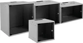 EFB Elektronik Basic Wandgehäuse 6HE, Sicherheitsglastür, IP2X, grau, 450mm tief