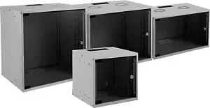 EFB Elektronik Basic Wandgehäuse 6HE, Sicherheitsglastür, IP2X, grau, 450mm tief