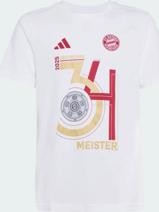 adidas FC Bayern München Championship Winner 2025 Shirt kurzarm (Junior)