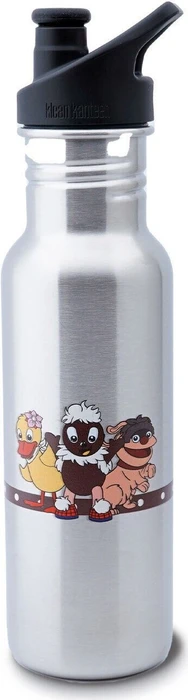 Klean Kanteen Classic Loop Cap Trinkflasche 532ml brushed stainless (1009189)