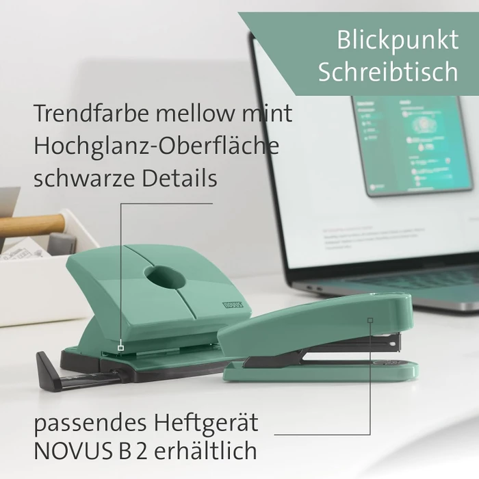 Novus B 220 Color ID 2.0 Bürolocher, Mellow Mint