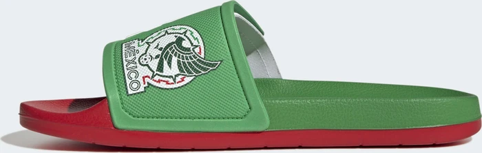 adidas TND Adilette vivid green/cloud white/scarlet