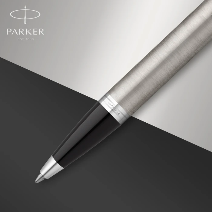 Parker IM Kugelschreiber stainless steel lacquer/chrome trim, Geschenkbox