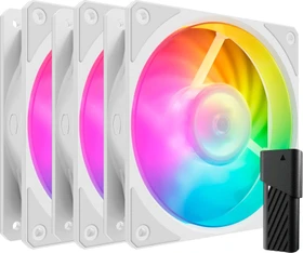 Cooler Master Mobius 120P ARGB White Edition, LED-Steuerung, 120mm, 3er-Pack