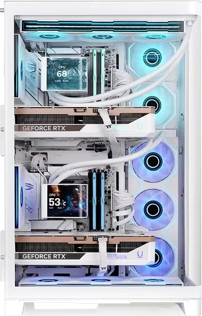 Thermaltake CAPO X Dual System Snow, Glasfenster