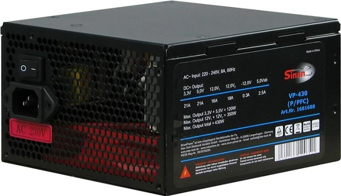 Inter-Tech SinanPower VP-430 430W, ATX 2.2