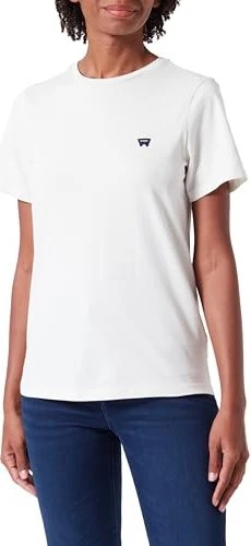 Wrangler Round T-Shirt kurzarm vintage white (Damen)