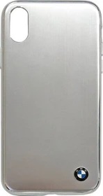 BMW Hard Cover Brushed Aluminium Signature Collection für Apple iPhone X silber