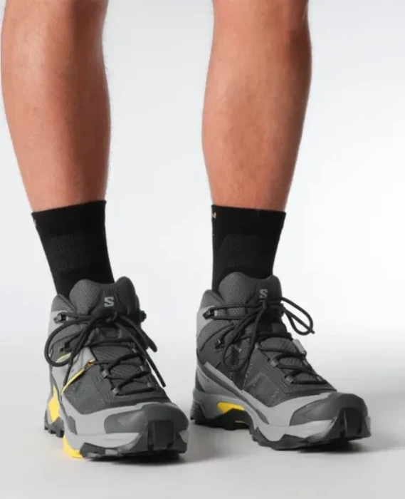 Salomon X Ultra 5 Mid GTX asphalt/monument/spicy mustard (Herren)