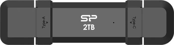 Silicon Power DS72 250GB schwarz, USB-A + USB-C, USB 3.2 Gen 2×1