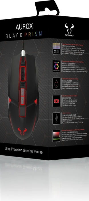 Riotoro Aurox Prism RGB, schwarz, USB