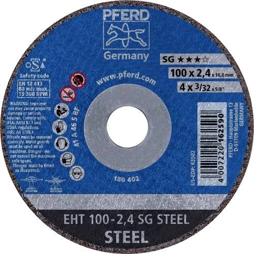 Pferd EHT 100-2.4 SG STEEL/16.0 Trennscheibe, 100x2.4x16mm, 25 Stück
