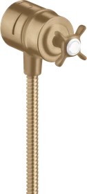 Hansgrohe Axor Montreux Wandanschluss Stop mit Rückflussverhinderer, Absperrventil und Kreuzgriff brushed bronze