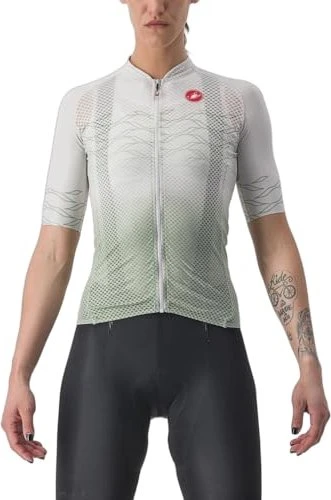 Castelli Climber's 2.0 Trikot kurzarm moon grey/defender green (Damen)