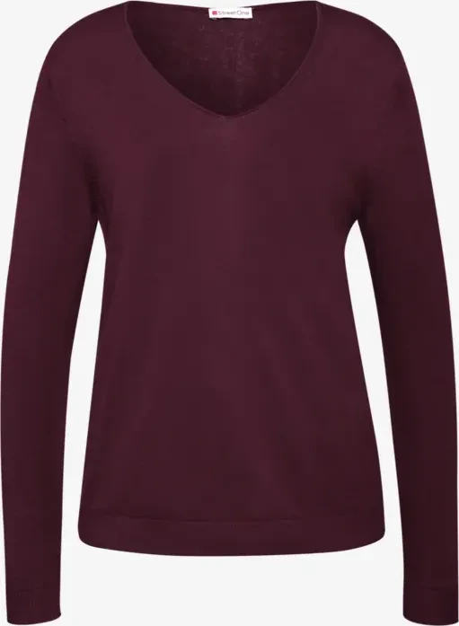 Street One V-Neck Pullover wildberry red (Damen)