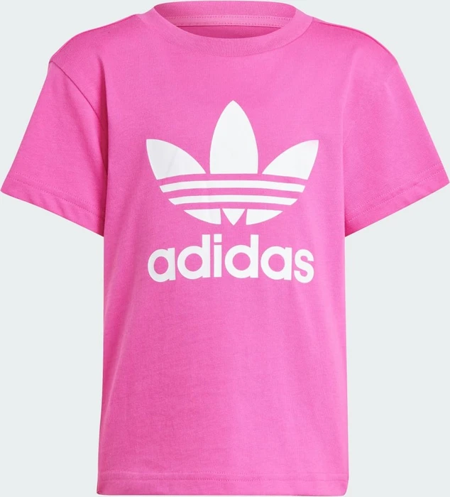 adidas Adicolor Trefoil T-Shirt kurzarm semi lucid fuchsia (Junior)