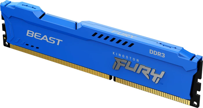 Kingston FURY Beast blau UDIMM 4GB, DDR3-1600, CL10-10-10, 1RX8