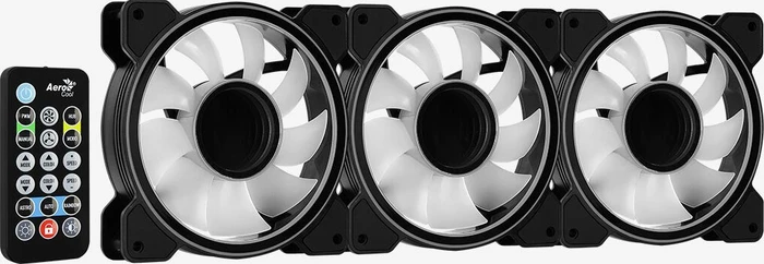 AeroCool Mirage 12 ARGB Pro, LED-Steuerung, Fernbedienung, 120mm, 3er-Pack