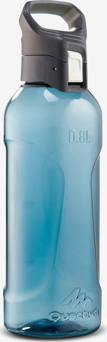 Quechua Ecozen Schnellverschluss Trinkflasche 800ml türkis