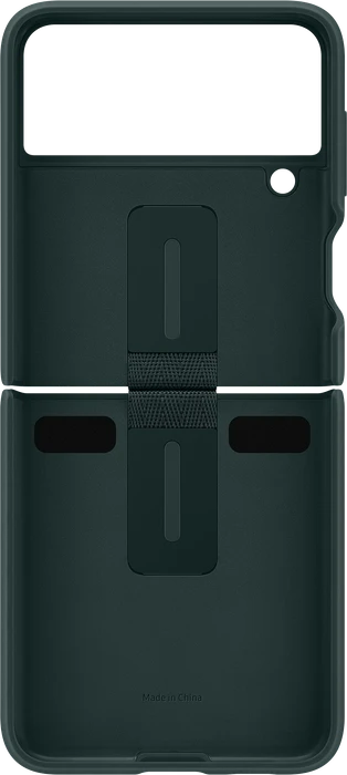 Samsung Silicone Cover with Ring für Galaxy Z Flip 3 5G grün