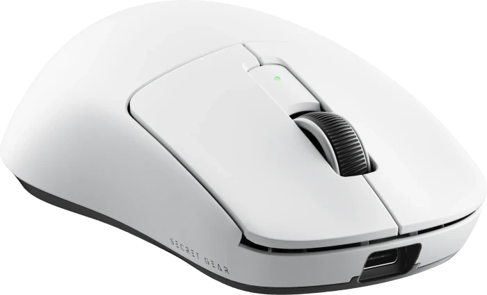 Secret Gear ZX2 8K Lightweight Wireless Gaming Mouse, weiß, USB/Bluetooth