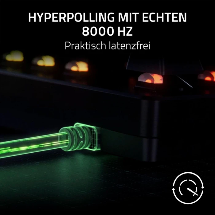Razer Huntsman V3 Tenkeyless 8KHz, schwarz, LEDs RGB, Razer Analog Optical Switch Gen-2, USB, US
