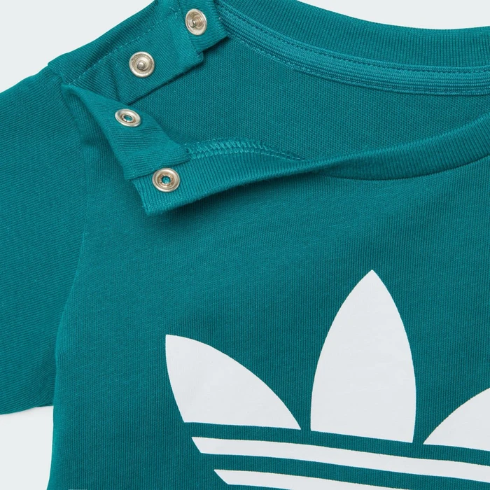 adidas Trefoil T-Shirt kurzarm legacy teal (Junior)