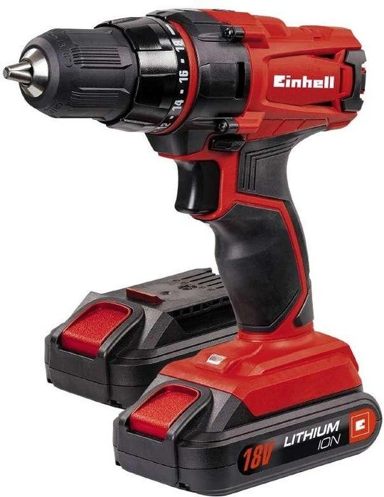 Einhell Classic TC-CD 18-2 Li Akku-Bohrschrauber inkl. Koffer + 2 Akkus 1.3Ah