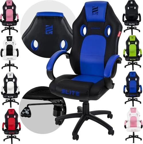 Miweba Elite MG-100 Gamingstuhl, schwarz/blau