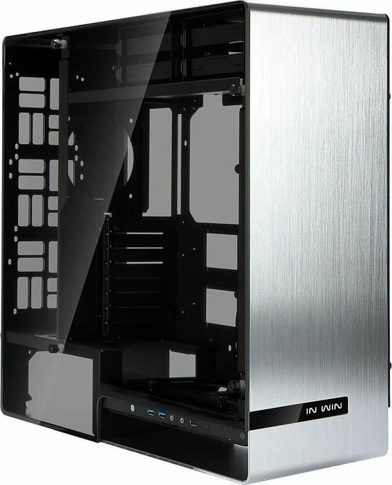 In Win 909 silber, Glasfenster