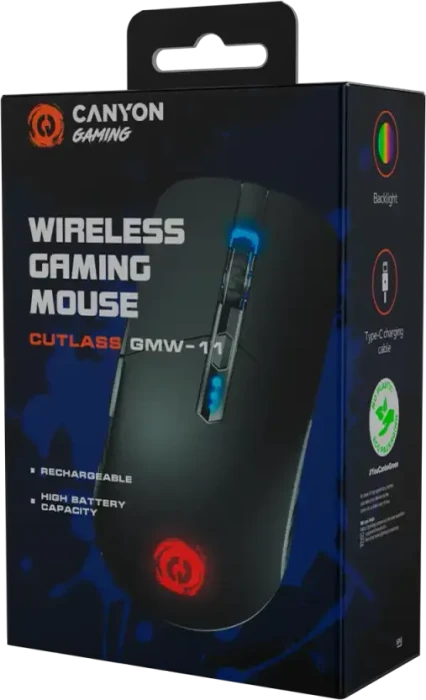 Canyon Cutlass GMW-11 Wireless Gaming Mouse schwarz, USB