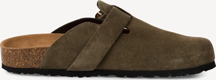 Tamaris Lederpantolette grün (Damen)