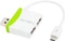 LogiLink grün USB-Hub, 2x USB-A 2.0, USB 2.0 Micro-B [Stecker] Vorschaubild