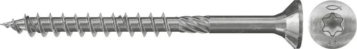 fischer PowerFast FPF-ST A2P 100 T20 Spanplattenschraube, 4.5x70mm, 100 Stück
