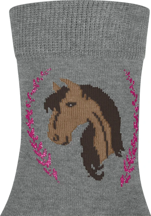 Falke Horse Socken light greymel. (Junior)