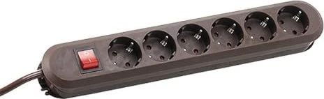 Bachmann Smart mit Schalter, 6-fach, 1.5m, braun