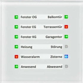 MDT Glas LED Anzeige weiß