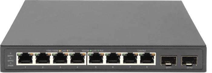 Digitus DN-800 Desktop Gigabit Switch, 8x RJ-45, 2x SFP