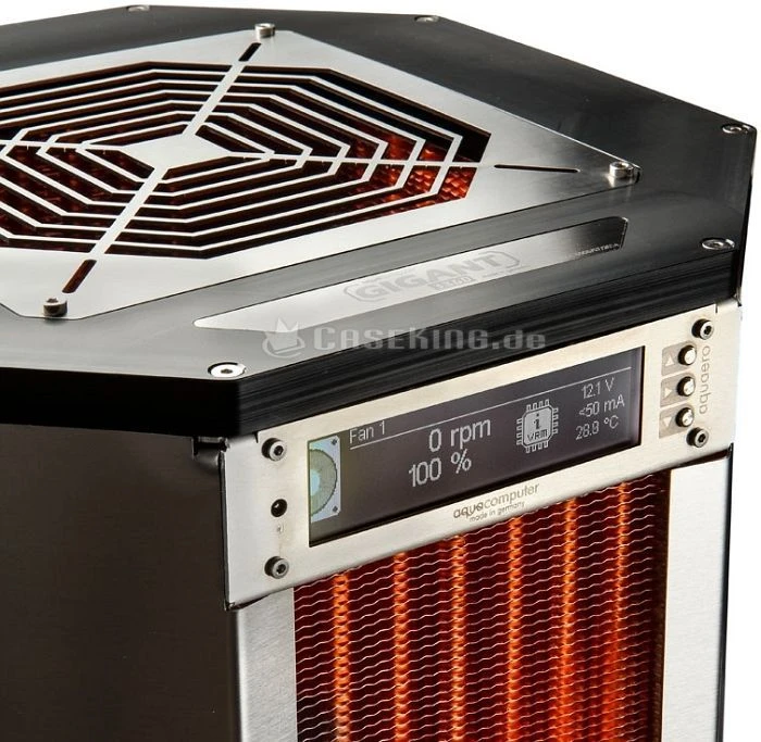 Aqua Computer airplex GIGANT 3360 mit aquaero 6 Pro, Kupfer
